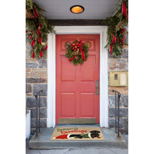 Load image into Gallery viewer, Liora Manne Frontporch Dachsund Greetings Indoor Outdoor Area Rug Neutral