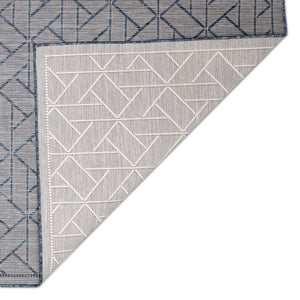 Liora Manne Carmel Pyramid Indoor Outdoor Area Rug Navy
