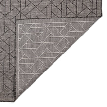Load image into Gallery viewer, Liora Manne Carmel Pyramid Indoor Outdoor Rug Black