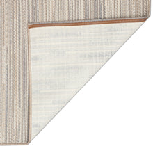 Load image into Gallery viewer, Liora Manne Miranda Tweed Stripe Indoor Outdoor Area Rug Silver/Brown