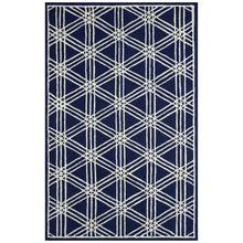 Load image into Gallery viewer, Liora Manne Capri Hex Indoor Outdoor Rug Navy