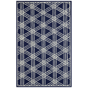 Liora Manne Capri Hex Indoor Outdoor Rug Navy