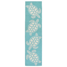 Load image into Gallery viewer, Liora Manne Capri Turtle Indoor Outdoor Area Rug Aqua