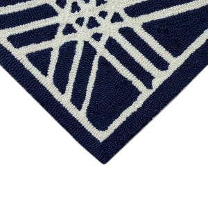 Liora Manne Capri Hex Indoor Outdoor Rug Navy