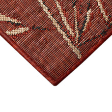 Load image into Gallery viewer, Liora Manne Carmel Bamboo Border Indoor Outdoor Area Rug Chili