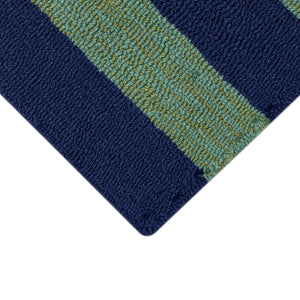 Liora Manne Frontporch Striped Compass Indoor Outdoor Rug Multi