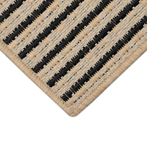 Liora Manne Katonah Stripe Indoor Outdoor Area Rug Natural