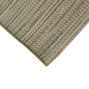 Liora Manne Miranda Tweed Stripe Indoor Outdoor Area Rug Green
