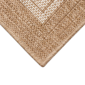 Liora Manne Sahara Multi Border Indoor Outdoor Area Rug Ivory