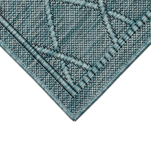 Liora Manne Soleil Wrought Iron Indoor Outdoor Rug Aqua
