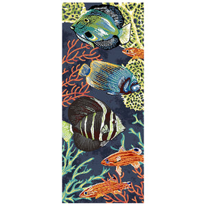 Liora Manne Marina Fish Indoor Outdoor Area Rug Navy