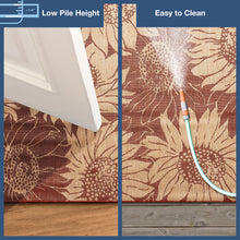 Load image into Gallery viewer, Liora Manne Carmel Sunflower Field Indoor Outdoor Area Rug Chili