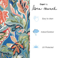 Load image into Gallery viewer, Liora Manne Capri On Holiday Indoor Outdoor Rug Aqua