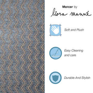 Liora Manne Mercer Zigzag Indoor Area Rug Blue