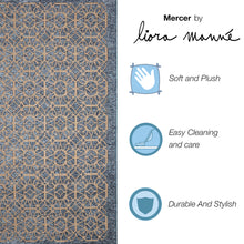 Load image into Gallery viewer, Liora Manne Mercer Tracery Indoor Area Rug Blue