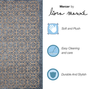 Liora Manne Mercer Tracery Indoor Area Rug Blue
