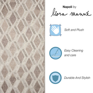 Liora Manne Napoli Diamonds Indoor Rug Natural