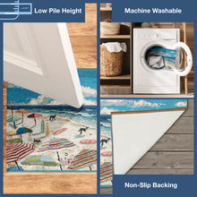 Load image into Gallery viewer, Liora Manne Esencia Dog Beach Indoor Outdoor Mat Ocean