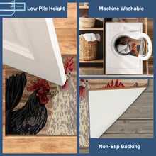 Load image into Gallery viewer, Liora Manne Esencia Three Roosters Indoor Outdoor Mat Natural