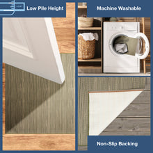 Load image into Gallery viewer, Liora Manne Miranda Tweed Stripe Indoor Outdoor Area Rug Green