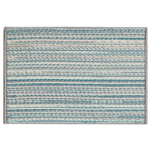 Load image into Gallery viewer, Liora Manne Miranda Tweed Stripe Indoor Outdoor Area Rug Aqua