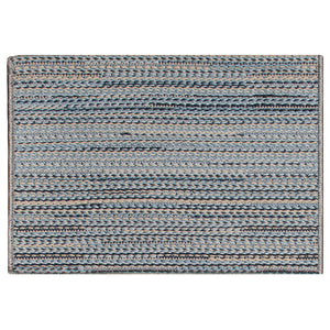 Liora Manne Miranda Tweed Stripe Indoor Outdoor Area Rug Denim