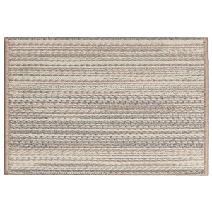 Liora Manne Miranda Tweed Stripe Indoor Outdoor Area Rug Silver/Brown