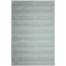 Load image into Gallery viewer, Liora Manne Miranda Tweed Stripe Indoor Outdoor Area Rug Aqua