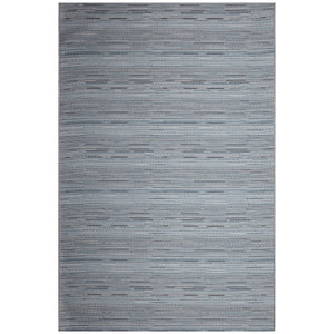 Liora Manne Miranda Tweed Stripe Indoor Outdoor Area Rug Denim