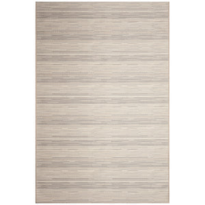 Liora Manne Miranda Tweed Stripe Indoor Outdoor Area Rug Silver/Brown