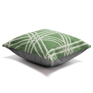 Liora Manne Frontporch Hex Indoor Outdoor Pillow Green