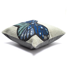 Load image into Gallery viewer, Liora Manne Frontporch Butterfly Indoor Outdoor Pillow Blue