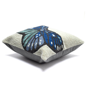 Liora Manne Frontporch Butterfly Indoor Outdoor Pillow Blue