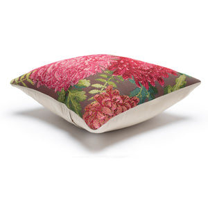 Liora Manne Marina Mums Indoor Outdoor Decorative Pillow Fuchsia