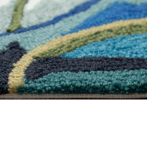 Liora Manne Capri On Holiday Indoor Outdoor Rug Aqua