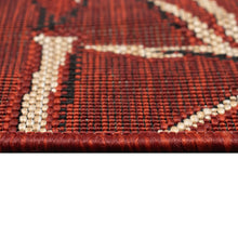Load image into Gallery viewer, Liora Manne Carmel Bamboo Border Indoor Outdoor Area Rug Chili