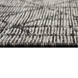 Liora Manne Carmel Pyramid Indoor Outdoor Rug Black