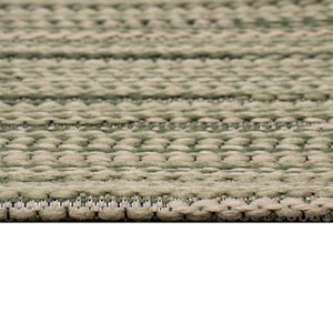 Liora Manne Miranda Tweed Stripe Indoor Outdoor Area Rug Green