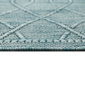 Liora Manne Soleil Wrought Iron Indoor Outdoor Rug Aqua