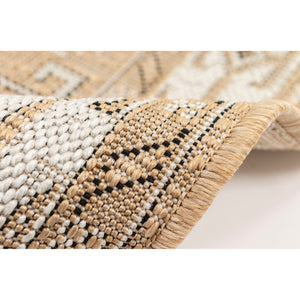 Liora Manne Carmel Kilim Indoor Outdoor Rug Sand