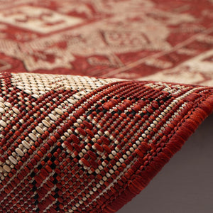 Liora Manne Carmel Kilim Indoor Outdoor Area Rug Chili