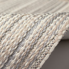Load image into Gallery viewer, Liora Manne Miranda Tweed Stripe Indoor Outdoor Area Rug Silver/Brown