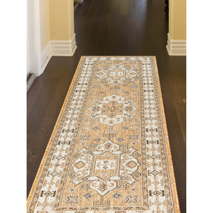 Liora Manne Carmel Kilim Indoor Outdoor Rug Sand