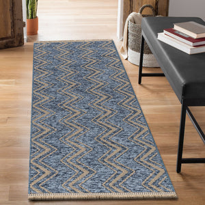 Liora Manne Mercer Zigzag Indoor Area Rug Blue
