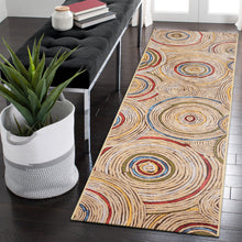 Load image into Gallery viewer, Liora Manne Marina Basket Circles Indoor Outdoor Area Rug Multi