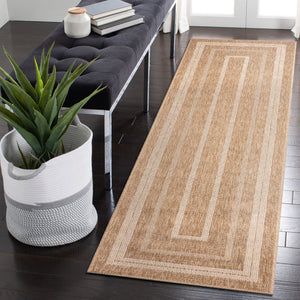 Liora Manne Sahara Multi Border Indoor Outdoor Area Rug Ivory