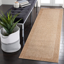 Load image into Gallery viewer, Liora Manne Sahara Texture Border Indoor Outdoor Area Rug Ivory