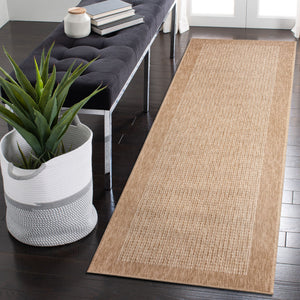 Liora Manne Sahara Texture Border Indoor Outdoor Area Rug Ivory