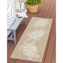 Load image into Gallery viewer, Liora Manne Capri Turtle Indoor Outdoor Area Rug Neutral