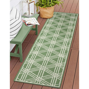 Liora Manne Capri Hex Indoor Outdoor Area Rug Green